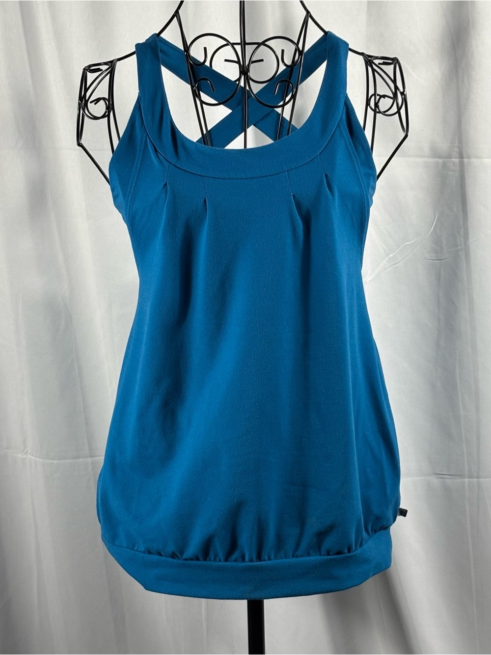 Toad&Co Teal Crisscross Strappy Tank